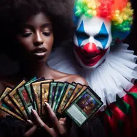 Payaso Con Cartas Magic The Gathering Y Mujer [115].jpg