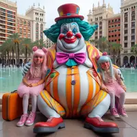 Payaso Gordo Con Hijas E Hijo En Valencia [011].jpg