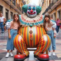 Payaso Gordo Con Hijas E Hijo En Valencia [026].webp