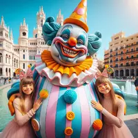 Payaso Gordo Con Hijas E Hijo En Valencia [039].webp