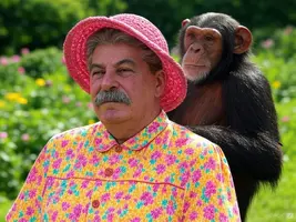 Stalin con chimpancé.webp
