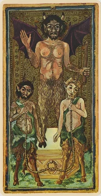 Bonifacio Bembo - The Devil fascimile of a tarot card from the Visconti deck 1 - (MeisterDruc...webp