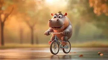 caricatura-de-hippo-montando-una-bicicleta-en-ilustración-ai-generativa-un-parque-vibe-alegre...webp